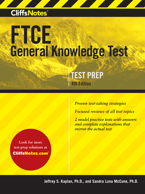 Title details for CliffsNotes FTCE General Knowledge Test by Jeffrey S. Kaplan - Available